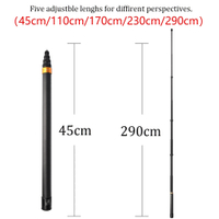 Carbon Fiber Invisible Extendable Edition Selfie Stick for Insta360 ONE X2 ONE ONE R Action Camera Accessories