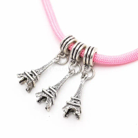 3 pcs Silver Cute Eiffel Tower Pendant Charm
