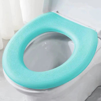 Waterpoof Soft Toilet Seat Cover Bathroom Washable Closestool Mat Pad Cushion O-shape Toilet seat Bidet Toilet Cover Accessories
