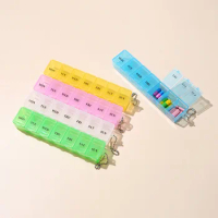 1pcs New Weekly Mini Pill Medicine Box 5 Colors Tablet Holder Storage Organizer Container 7 Grids Independent Lattice Hot
