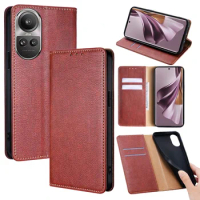 Bussiness Magnetic Wallet Phone Case for OPPO Reno 10 9 8 7 6 Pro Plus Lite SE 8Z 7Z Flip Cover Leather Case with Card Slots