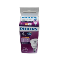 PHILIPS 飛利浦 - LED細螺小球膽4W/黃光