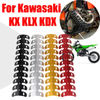 Exhaust Pipe Protective Cover Heat Shield Protector For Kawasaki KX65 KX85 KX100 KX125 KX150 KX250 KX KLX KDX 65 85 100 125 150