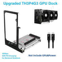 Upgraded TH3P4G3 Thunderbolt GPU Video Card Dock Laptop to External Graphic Card for Macbook Notebook PD Charging 60W 40Gbps