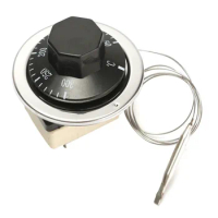 Thermostat AC 250V 16A 50-300/50-400 Degrees Celsius Knob Liquid Rising Temperature Controller NO NC for Electric Oven
