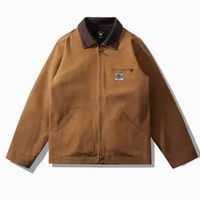 MND Work Jacket Vintage Pria Casual SENSOR / Work Jacket SENSOR Pria Terbaru 2024 Cokelat XL