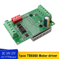 1PCS TB6560 3A Stepper Motor Drive CNC Stepper Motor Board Single Axis Controller 10 Gear Motor Controller Board