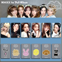 Bộ 6 thẻ photocard NMIXX màu xanh dịp lễ tình nhân Fe3O4 Forward MK SW BREAK DASH METAGROUND Lomo ca