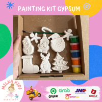 Patung Gypsum Lukis Painting Tema Natal Christmas