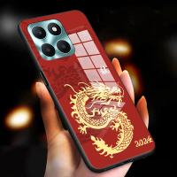 Sarung Telefon Bimbit, Untuk Honor X6A, Versi Dinamik Kaca Personaliti Trend Belia Mobile Phone