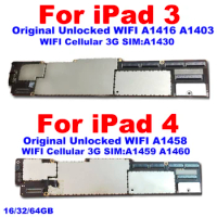 A1458 A1459 A1460 For iPad 4 3 Motherboard A1416 1403 1430 For iPad 3 logic Board With Chips IOS System Original NO ID Account