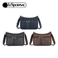 【Lesportsac】2025秋季新品 DeluxeEverydayBag 奢華斜背包(7507)