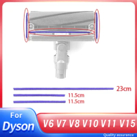 Soft Plush Strips Kit For Dyson V6 V7 V8 V10 V11 V15 Vacuum Cleaner Strips Soft Roller Head Replacement Accessories Spare Parts