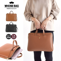 【WHOSE BAG】HOPE輕量皮革筆電包女手提包側背包斜背包公事包 NO.WB013