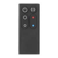Replacement AM04 AM05 Remote Control for Dyson Fan Heater Models AM04 AM05 Remote Control(Black)