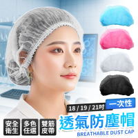 【理享家】白色雙筋200入組 透氣工作防塵帽(廚師帽 浴帽 護髮帽 安全帽內襯 手術帽 安全帽頭套 網帽)