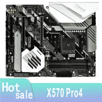 X570 Pro4 Motherboard Socket AM4 DDR4 X570 Original Desktop Used Mainboard