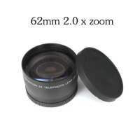 62mm 2.0X Super Macro Wide Angle Fisheye Macro photography Lens for Canon NIKON Sony PENTAX DSLR DV 18-200 Camera thread lens