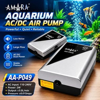 Amara AA P049 2W Pompa Udara Aquarium AC DC Air Pump Aerator Cas Rechargeable Battery Baterai Cadang