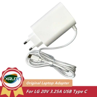 Genuine 20V 3.25A 65W TYPE-C ADT-65FSU-D03-EPK AC Power Adapter Fast Charger For LG Gram 14Z90P 17Z90P ADT-65DSU-D03-2 Ultrabook