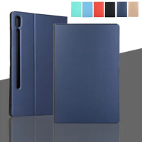 Stand Case for Samsung Galaxy Tab S7 Plus Case, Flip Smart Wake Up Sleep Cover for Galaxy Tab S7 + SM-T970 T975 12.4 Inch Case