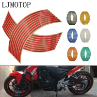 Motorcycle Wheel Sticker Motocross Reflective Decals Rim Tape Strip For Honda Hornet CB599 600 NC700S X VTX1300 CB919 CBR650F