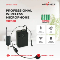 ADVANCE Mic Clip On  Mic-500 Mic Bando Wireless / Microphone Eksternal Garansi Resmi & 100% ORI