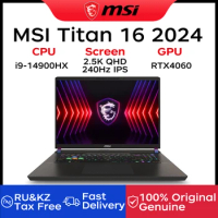 2024 MSI Titan 16 Gaming Laptop 16 Inch QHD 2.5K 240Hz IPS Screen Netbook i9-14900HX 32GB 1TB RTX406