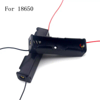 Giá đỡ pin 18650 với bó dây 10 CÁI Hộp lưu trữ pin tự làm Giá đỡ pin 1 vịnh 18650 1 khe cắm Bộ 10 CÁ