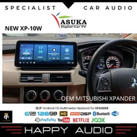 ASUKA HEADUNIT ANDROID 12.3inch XP-10W OEM MITSUBISHI XPANDER RAM 6/128GB ORIGINAL DENGAN CARPLAY DA