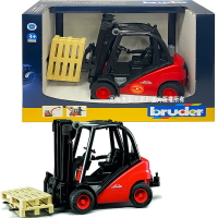 【Fun心玩】RU02511 正版 德國製造 BRUDER 1:16 Linde 推高機與棧板 工程車 大型汽車 兒童玩具