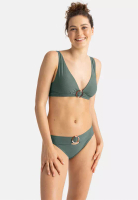 DORINA ELMINA Wireless Bikini Top Deep V Bra & Hi-Leg Brazilian Bottoms Panty Swim Set比基尼泳衣巴西式泳褲泳裝套裝