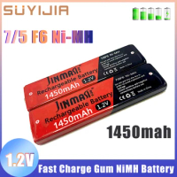 1-10pcs 1.2V Nimh 7/5F6 67F6 1450mAh Battery 7/5 F6 Cell for-panasonic for-sony MD CD Cassette Tape Player Gum Lithium Batteries
