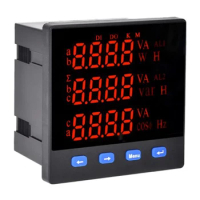 3 phase Digital display electricity panel meter MODBUS standard 220/380V