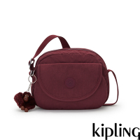 Kipling 微醺深酒紅翻蓋側背小包-STELMA