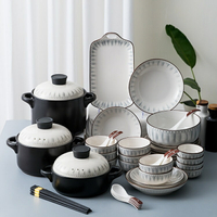2022新款日式碗碟套裝 碗盤套組 陶盤 日本製 碗 陶瓷盤 湯碗陶瓷 禮盒裝