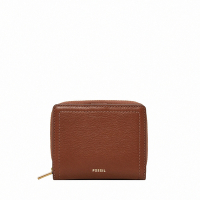 FOSSIL Logan 迷你多功能真皮RFID防盜短夾咖啡色 SL7923200