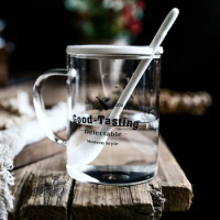 Transparent Glass Coffee Cup Heat-resistant Beer Espresso Coffee Cup with Handle Handmade Beer Mug Tea Whiskey Drinkware Product