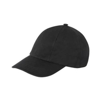 Gucci Fabric Baseball Hat with Embroidery Black L Black