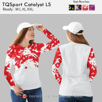 TQSPORT Catalyst Baju Olahraga Panjang Wanita Senam Fitnes Zumba Aerobic Cewek Pakaian Lari Gym Runn
