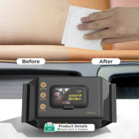 Tisu Basah Serbaguna Kereta 80pcs Multipurpose Car Wipes Car Interior Leather Cleaning Maintenance W