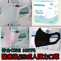 醫用級+台灣康匠友你成人3D彈力口罩