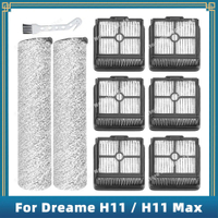 เข้ากันได้สำหรับ Dreame H11 / H11 Max/ H12 Core เครื่องดูดฝุ่นเปลี่ยนอุปกรณ์อะไหล่ลูกกลิ้งแปรง Hepa กรอง