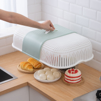 防塵罩 菜罩可折疊餐桌蓋飯菜罩子蓋菜罩家用大小號長方形透氣防塵防蠅罩