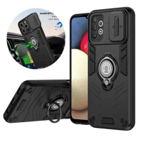 Shockproof Armor Magnetic Car Holder Ring Phone Case For Samsung Galaxy A12 A22 A32 Lens Protect Cover For Samsung A 32 22 12