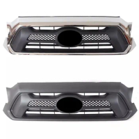 Car Grille for Hyundai Tacoma 2012-2015 modified Black Electroplate Grill Mask Front bumper net Car Accessories