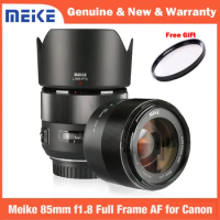 Meike 85mm F/1.8 Full Frame Auto Focus Portrait Prime Lens for Canon EOS EF Mount Digital SLR Cameras 1300D 600D200D 6D 5D 450D
