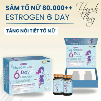 [CHÍNH HÃNG] Viên uống Sâm tố nữ 6 day Estrogen (hộp 2 lọ, 60 viên). Hỗ trợ tăng cường nội tiết tố n