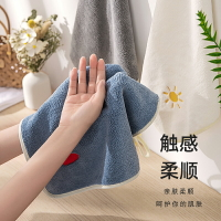 廚房擦手抹布小毛巾掛式純棉吸水速干家用廁所衛生間擦手巾搽手巾
