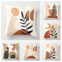Nordic Modern Luxury Home Decor Autumn Pillowcase Sofa Cushion Cover 45x45cm 45*45 50x50 60x60cm 40x40 35x35 Abstract Geometric